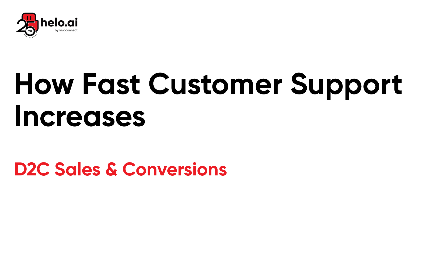 How Fast Customer Support Increases